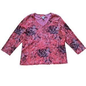 Laura Ashley Womens Vintage Y2K Semi Sheer Mesh Top Large Fairy Boho Artsy